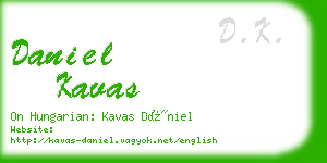 daniel kavas business card